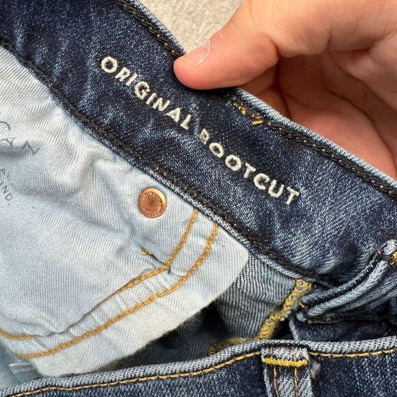 American Eagle Jeans Mens 36x34 (34x32) Original Bootcut Flex Denim Blue Cowboy - Picture 7 of 12